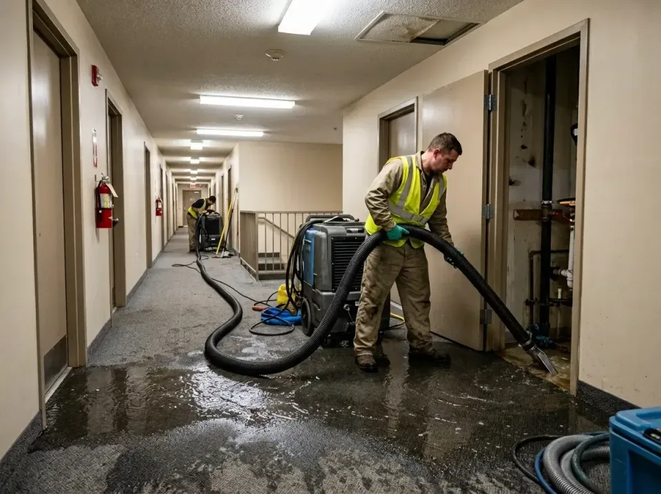 multi-unit-apartment-hallway-f-005 — frequently asked questions, Emergency Burst Pipe Water Extraction & Removal in Southcha…